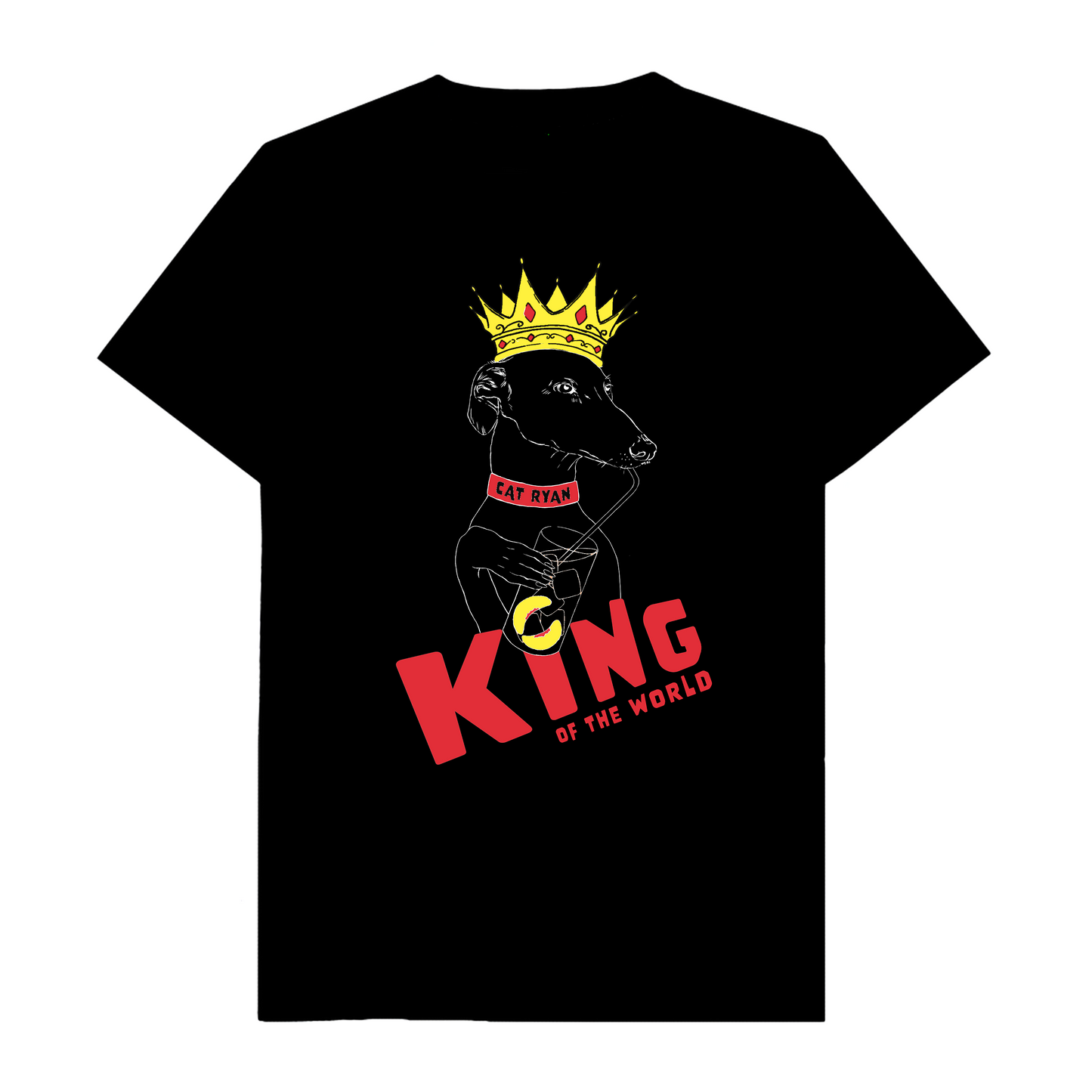 'King of the World' T-Shirt in Black